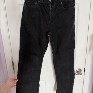 Men’s Black Classic Straight Jeans